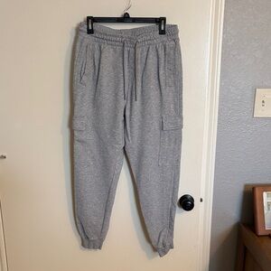 Gymshark Men's Gray Cargo Sweatpants/Joggers L